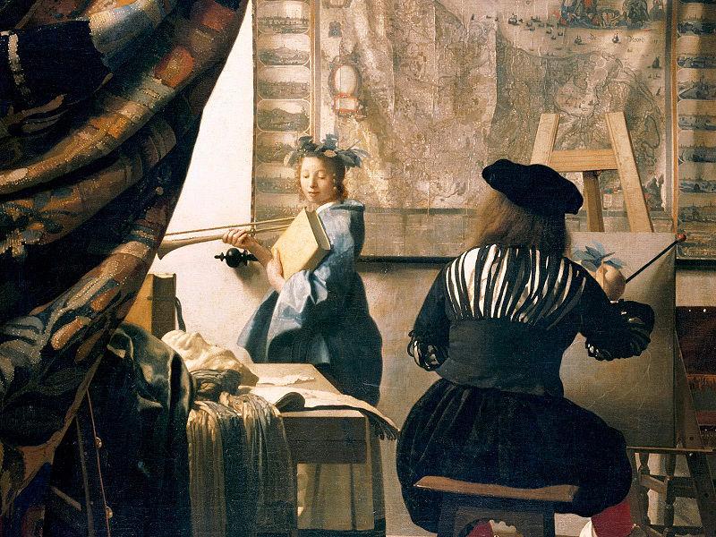 Johannes Vermeer Art of Painting Sweden oil painting art